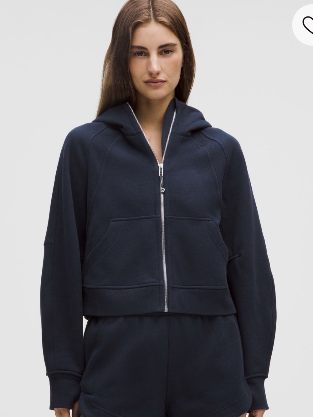 lululemon athletica Navy Blue Full-Zip Hooded Sweatshirt